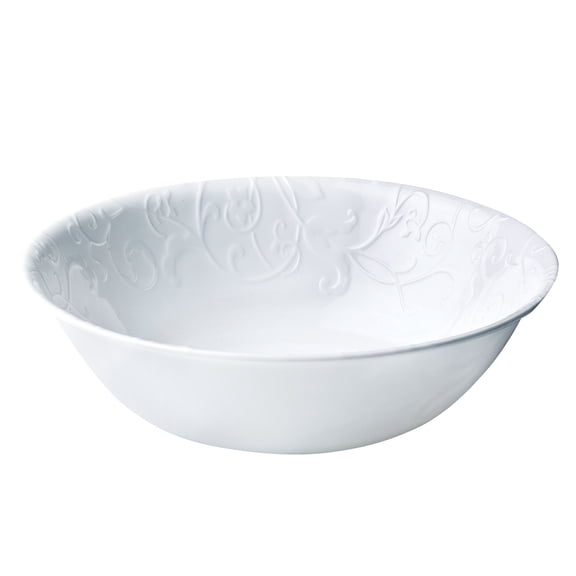 Corelle Bella Faenza 32 oz Embossed Glass Serving Bowl