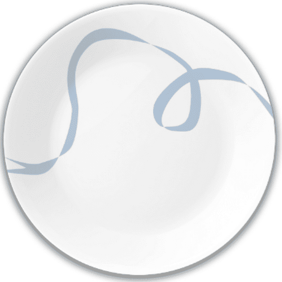 Corelle Blue Ribbons 8.5" Glass Salad Plate