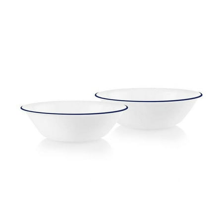 Corelle Bold Black Banded 64 oz Glass Serving Bowl (Set of 2)