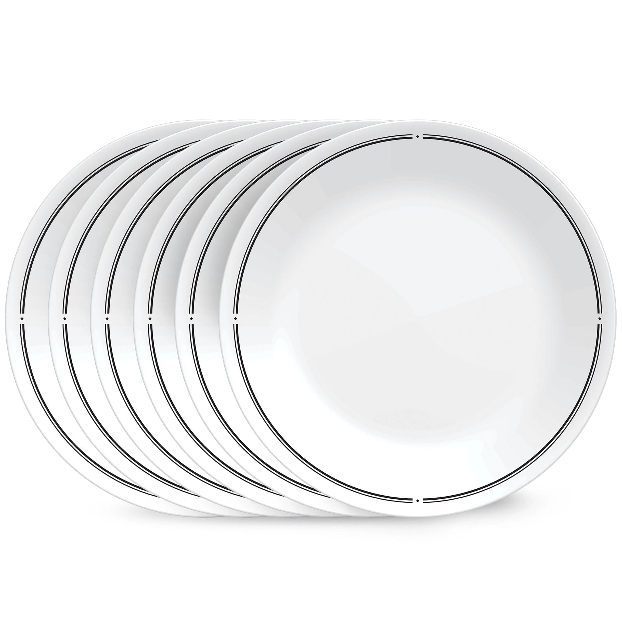 Corelle Brasserie 10.25" Glass Dinner Plate (Set of 6)