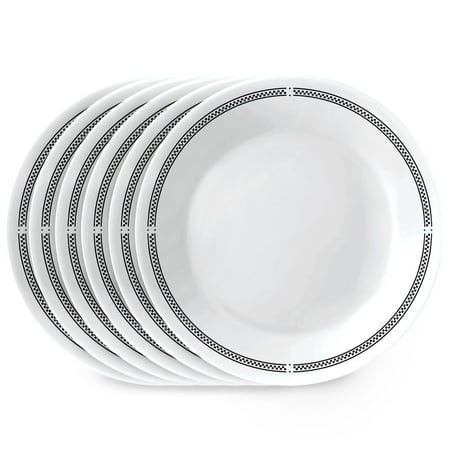 Corelle Brasserie 6.75" Glass Appetizer Plate (Set of 6)