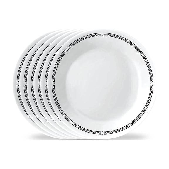 Corelle Brasserie 6.75" Glass Appetizer Plate (Set of 6)