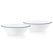Corelle Brilliant Blue Banded 64 oz Glass Serving Bowl (Set of 2)