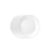 Corelle Caspian Lace 6.75" Glass Appetizer Plate (Set of 6)