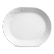 Corelle Cherish Embossed Glass 12.25" Serving Platter