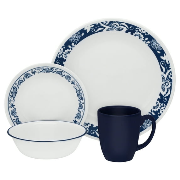 Corelle Classic True Blue 16-Piece Dinnerware Set