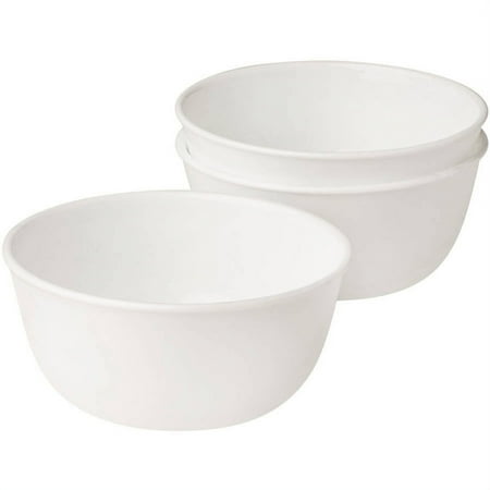 Corelle Classic Winter Frost White, Soup Bowl, Set of 3, 28-oz