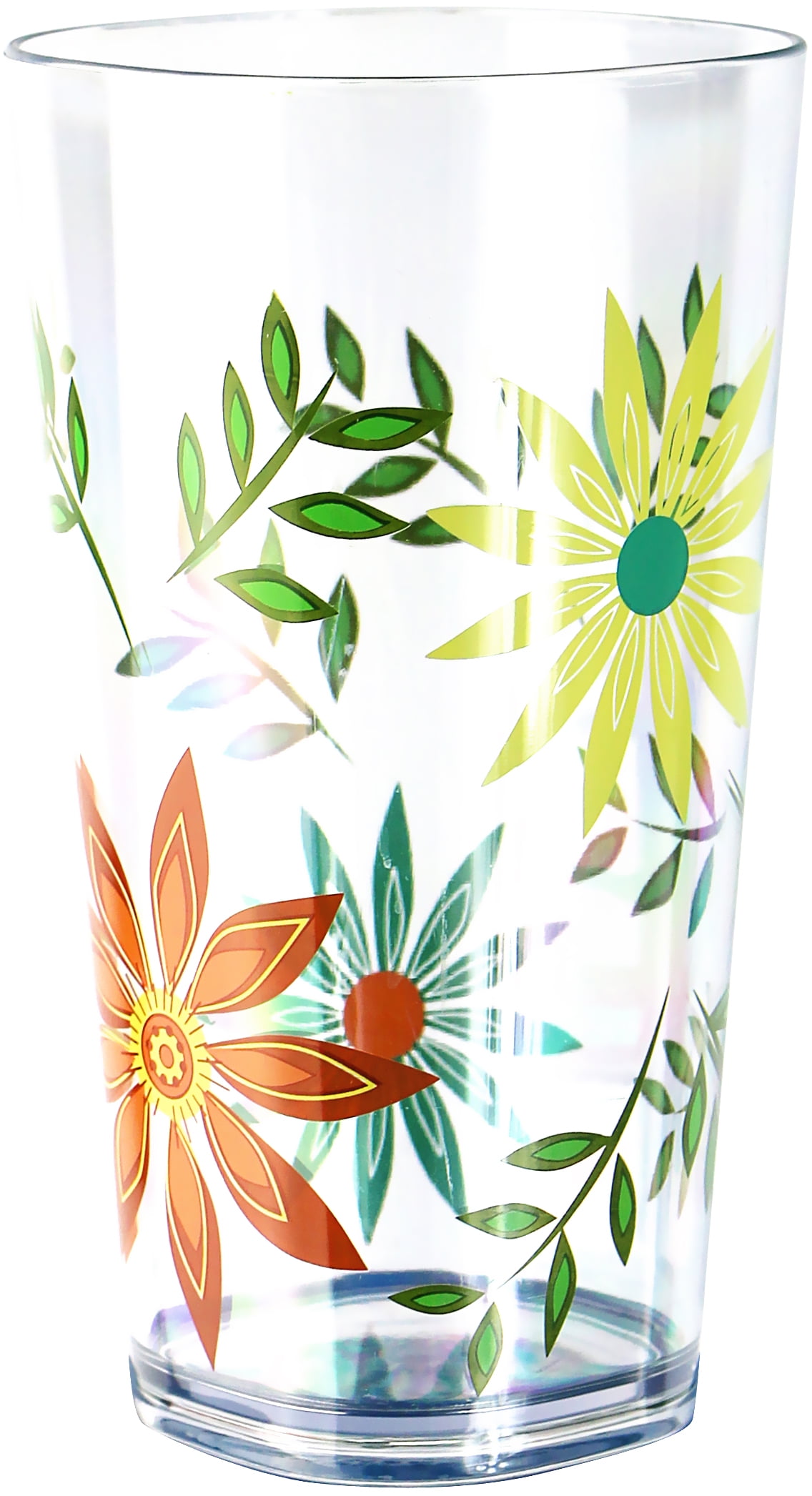 Corelle Coordinates Happy Days 19oz Acrylic Iced tea Glass Set of 6