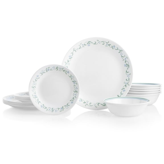 Corelle Country Cottage 18-Piece Glass Dinnerware Set (Service for 6)