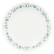 Corelle Country Cottage, White and Green Round Lunch Plate, 8.5