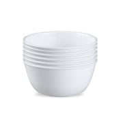 Corelle Crack Resistant Tableware Bowls, Glass White, 28 oz