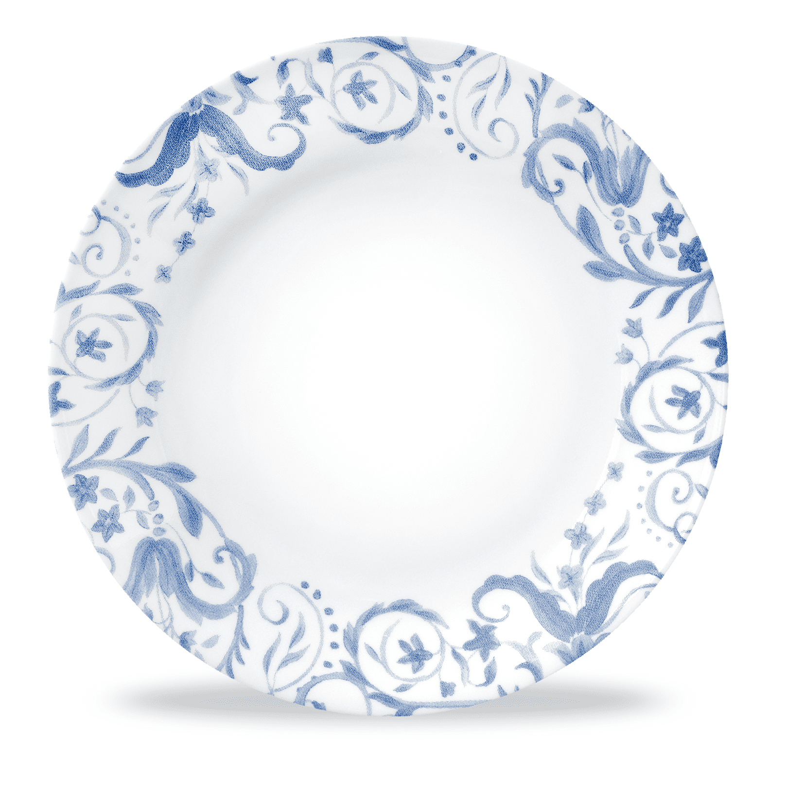 CORELLE 白地に青い花模様の皿 5枚セット Corelle Darlington 8.5