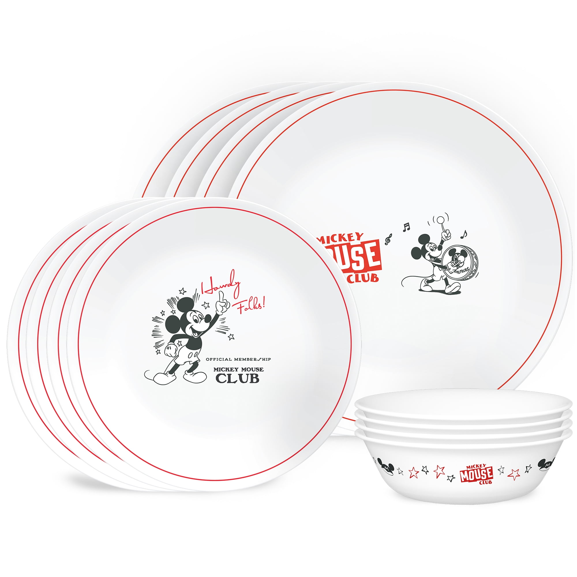 Corelle Disney Commemorative Series, Mickey Mouse Club 12piece