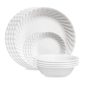 Corelle Enhancements 12-Piece Glass Dinnerware Set (Service for 4)