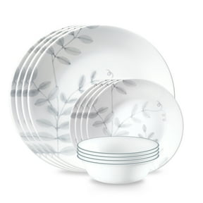 Corelle Flowing Fern 12-Piece Glass Dinnerware Set (Service for 4)