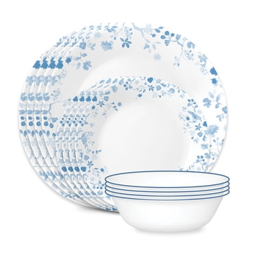 Corelle Garden Song 12-Piece Glass Dinnerware Set (Service for 4)