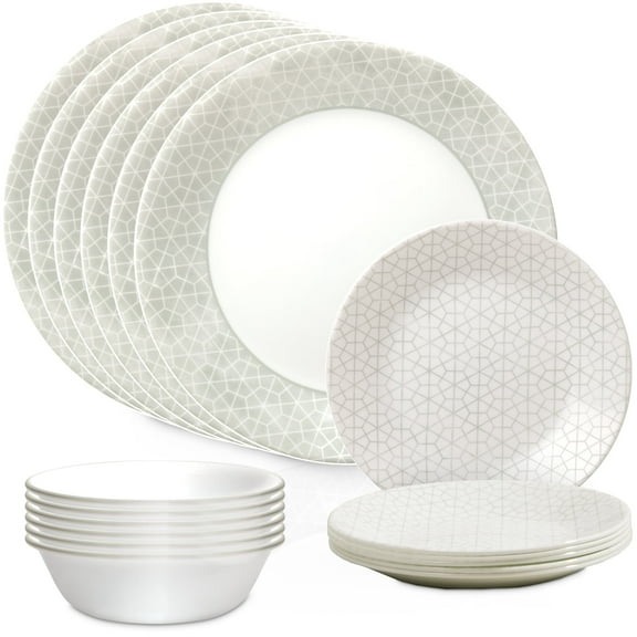 Corelle Knox 18-Piece Glass Dinnerware Set (Service for 6)