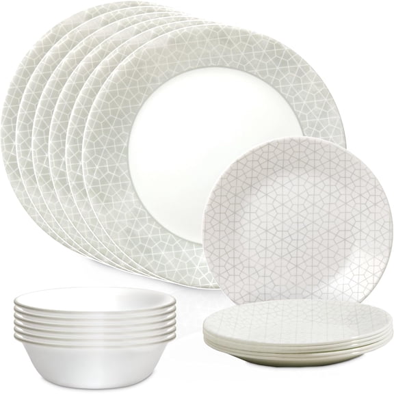 Corelle Knox 18-piece Dinnerware Set, Service for 6