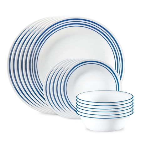 Corelle Laila 18-Piece Glass Dinnerware Set (Service for 6)