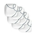 Corelle Lia Square 6.5 Appetizer Plates, 6pack