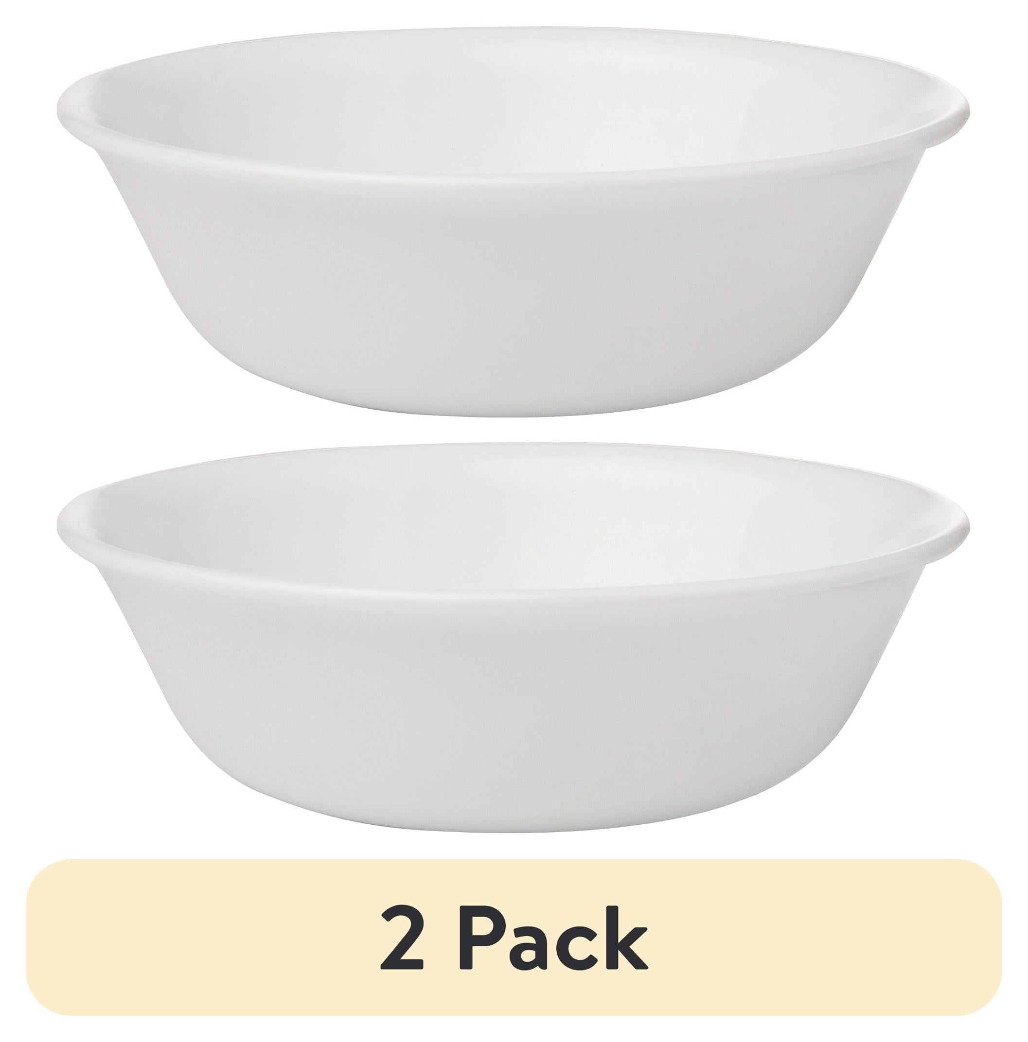 (2 pack) Corelle Livingware 10-Ounce Dessert Bowl, Winter Frost White - Walmart.com
