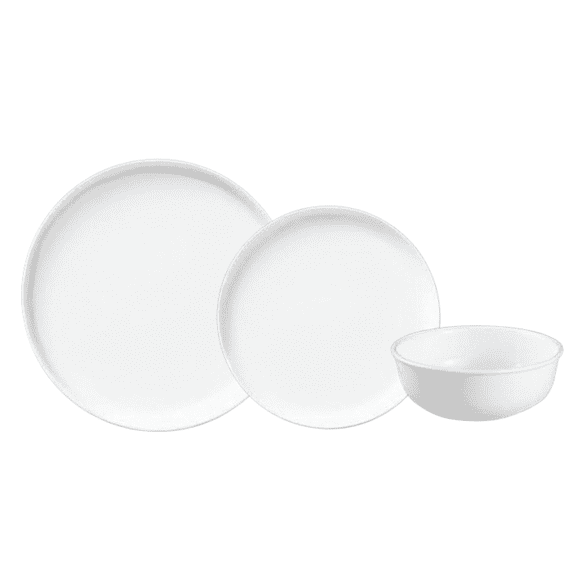Corelle Luxe Atlas 18-Piece Glass Dinnerware Set