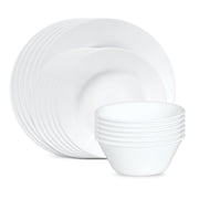 Corelle Luxe Heritage 18-Piece Wide Rim Dinnerware Set