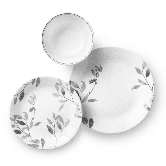 Corelle Misty Leaves 12piece Dinnerware Set, Service for 4