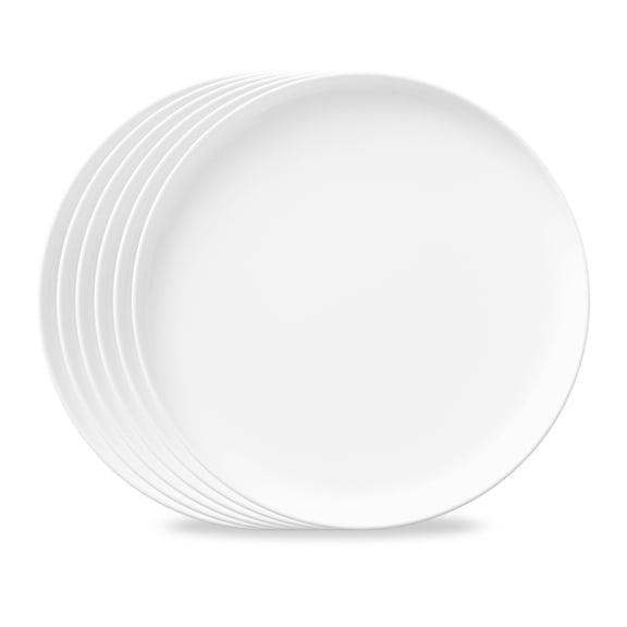 Corelle Modern Round 10.25" Glass Dinner Plate (Set of 6)