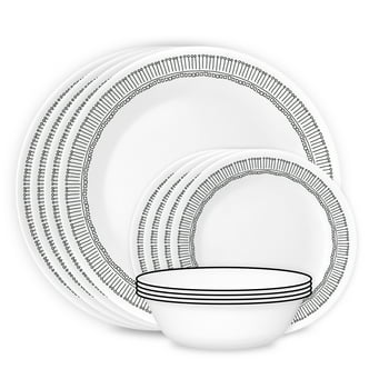 Corelle Nakia 12-Piece Glass Dinnerware Set (Service for 4)