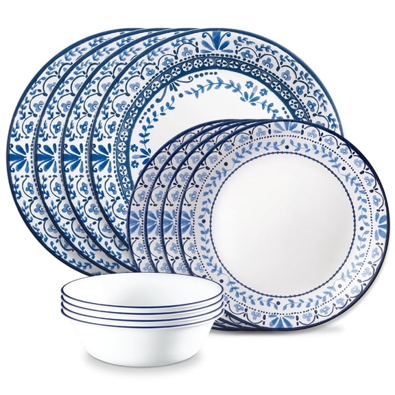 Corelle Portofino 12-Piece Glass Dinnerware Set (Service for 4)