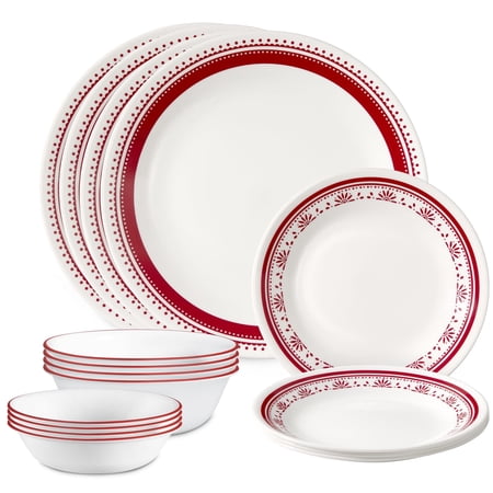 Corelle Sadie 16-Piece Glass Dinnerware Set (Service for 4)