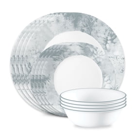 Corelle Salt Wash 12-Piece Glass Dinnerware Set (Service for 4)