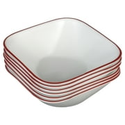 Corelle Splendor 22 oz Square Glass Cereal/Soup Bowl (Set of 6)