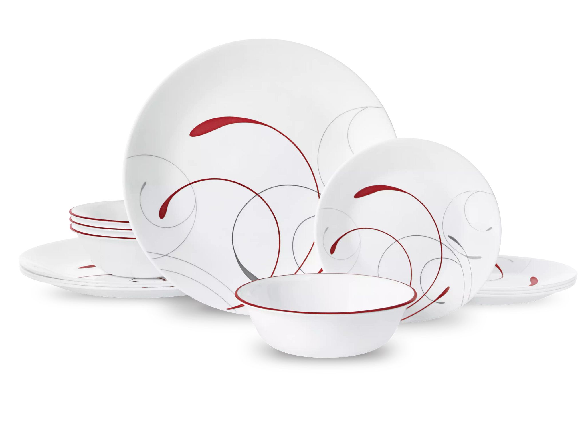 Mainstays White Dinnerware Set, 12 Piece