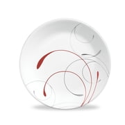 Corelle Splendor, White and Red Round Dinner Plate, 10.25"