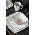 Corelle Square 16Piece Cascading Lines Dinnerware Set
