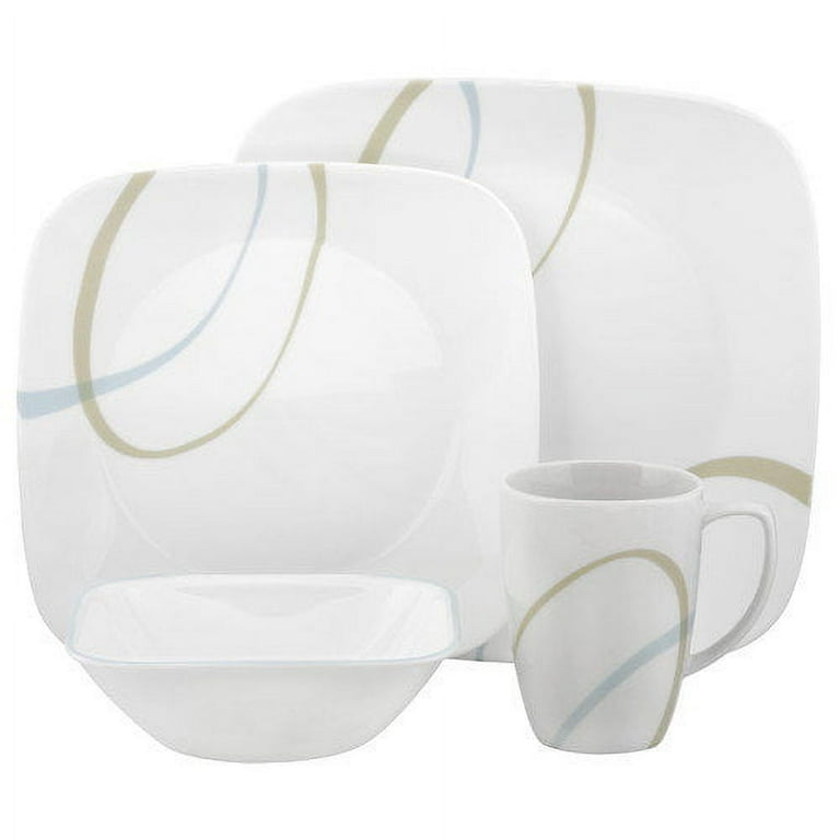 Corelle Square 16 Piece Set Sand and Sky