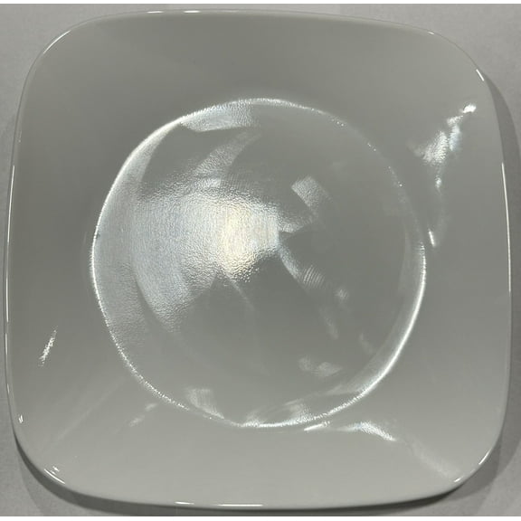 Corelle Pure White Square Lunch Plate, 9" (Pack of 18)