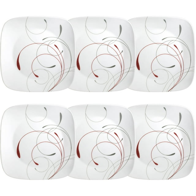 Corelle Square Splendor 10.25" Dinner Plate, Set of 6