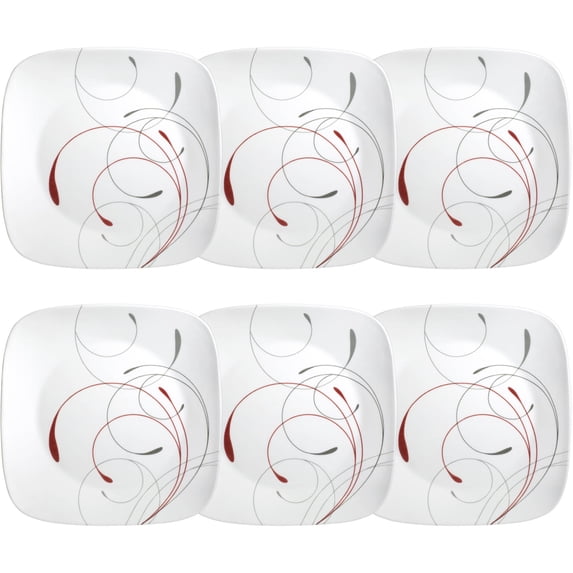 Corelle Square Splendor 10.5" Dinner Plate, Set of 6