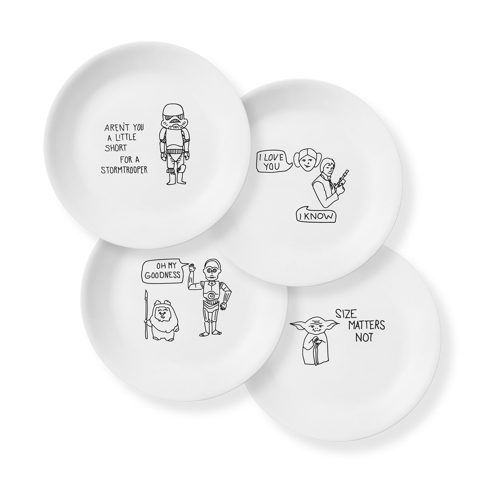 Corelle® Star Wars™, The Child, 4 Piece, Appetizer Plate 