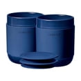 thumbnail image 1 of Corelle Stoneware 13.5 oz Travel Tumblers with Lids and Sleeves, Set of 2, Navy Blue, 1 of 5