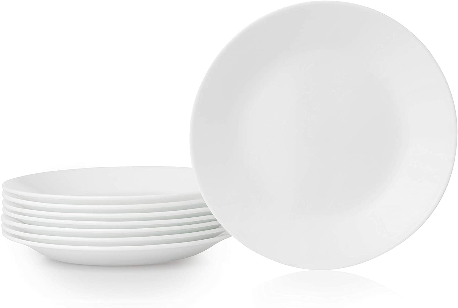 Corelle Vitrelle 8Piece Appetizer Plates Set, Triple Layer Glass and