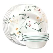 Corelle Wildflower Scatter 12-Piece Glass Dinnerware Set (Service for 4)