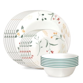 Corelle Wildflower Scatter 18-Piece Glass Dinnerware Set (Service for 6)