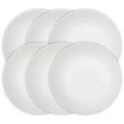Corelle Winter Frost White 10.25" Glass Dinner Plate (Set of 6)
