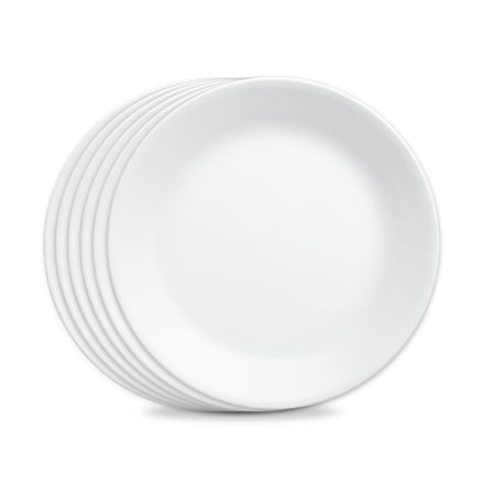 Corelle Livingware Winter Frost White 10.25" Dinner Plate, Set of 6