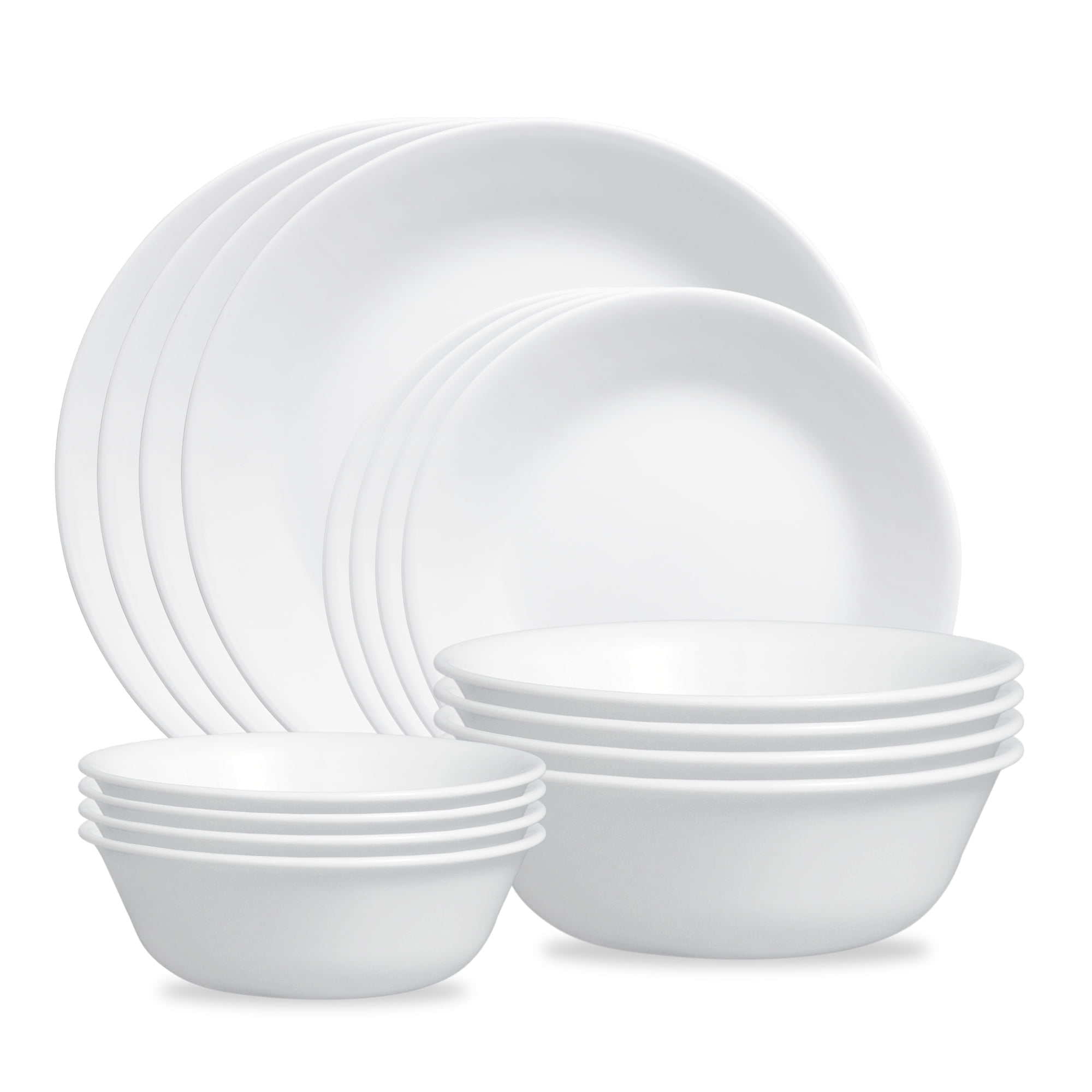 Corelle Winter Frost White 16-Piece Glass Dinnerware Set (Service for 4)