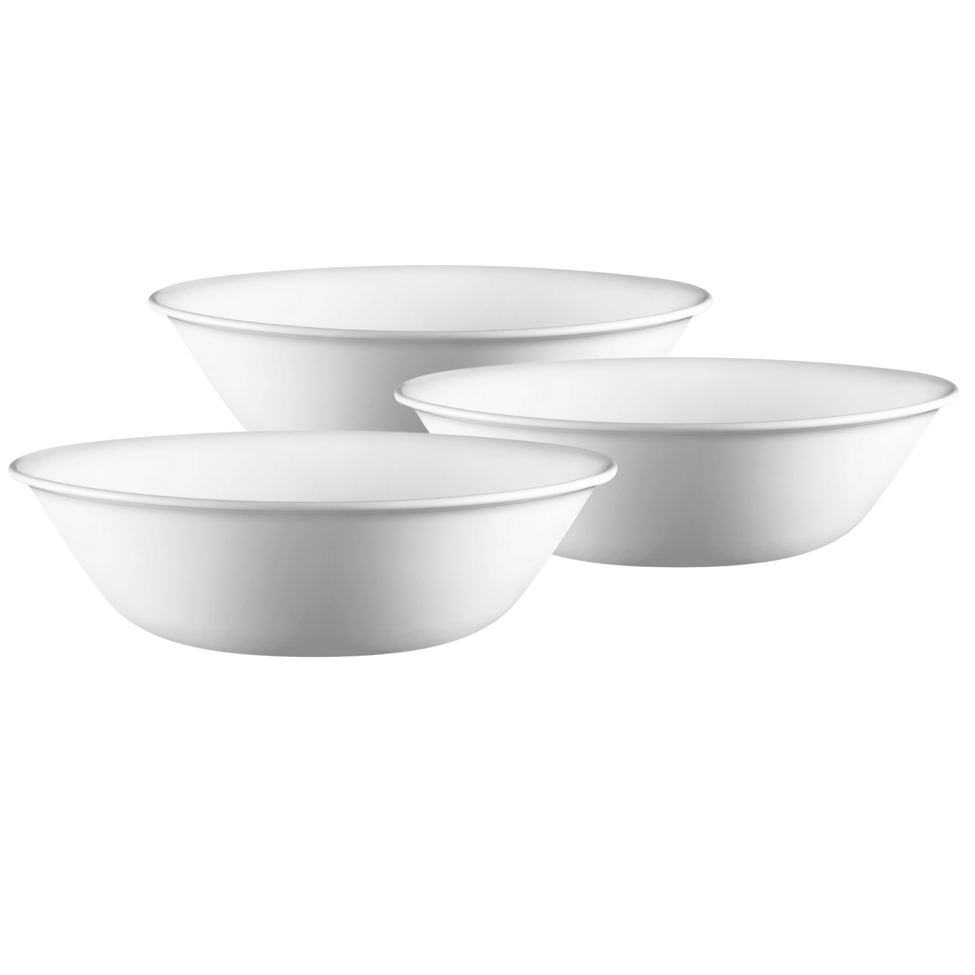 Corelle Winter Frost White 64 oz Glass Serving Bowl (Set of 3)